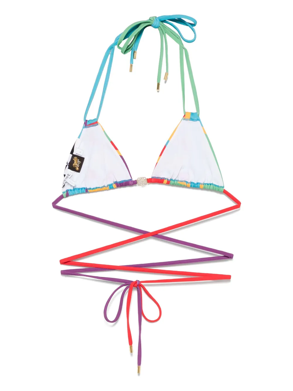 LOEWE x Paula's Ibiza geometric-print bikini top | Bikinis | Image 2