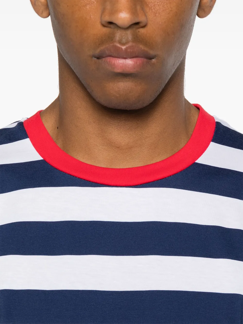 Moschino Gestreept T-shirt Wit