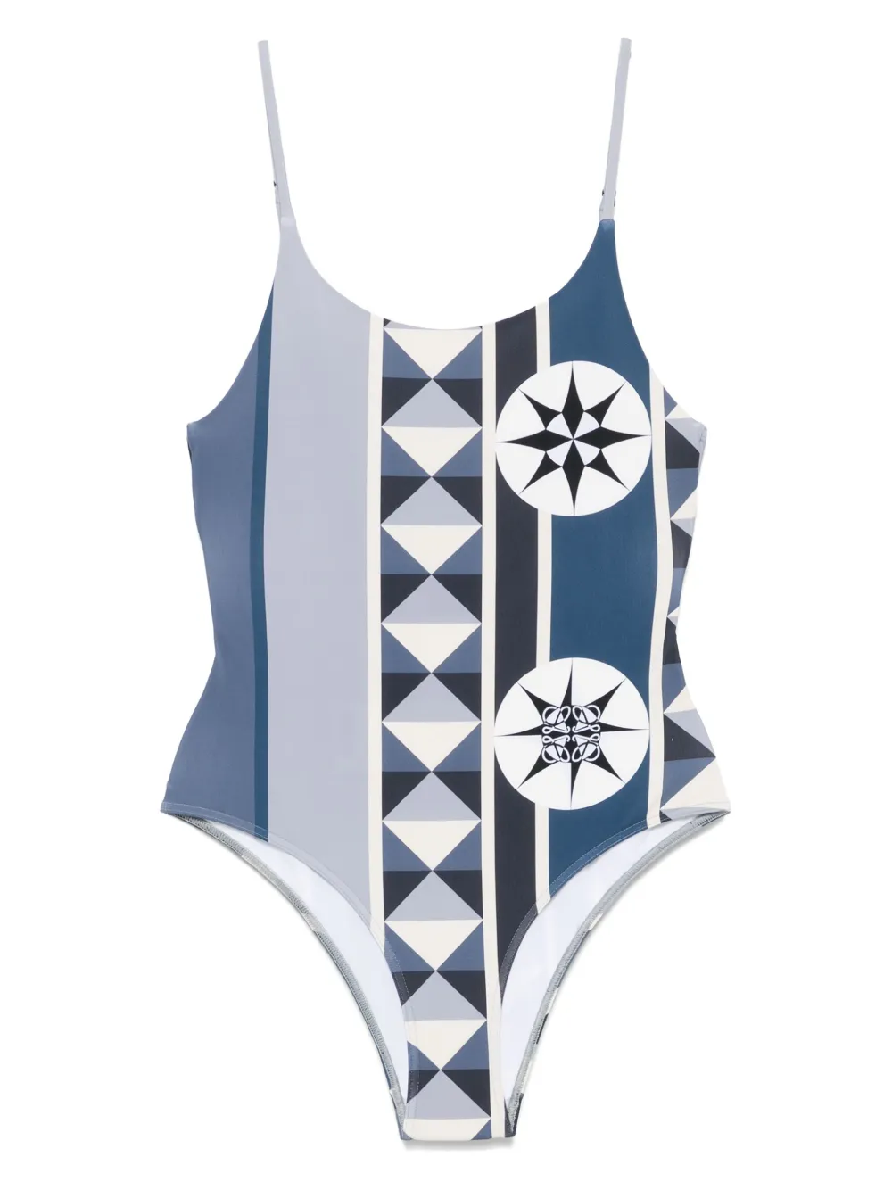 LOEWE x Paula's Ibiza badpak met geometrische print Blauw