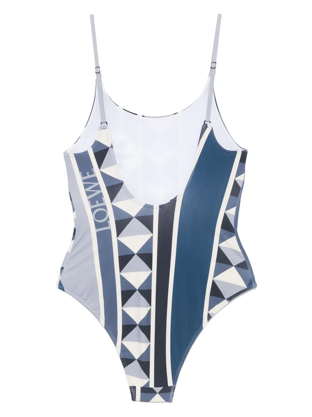 LOEWE x Paula's Ibiza badpak met geometrische print Blauw