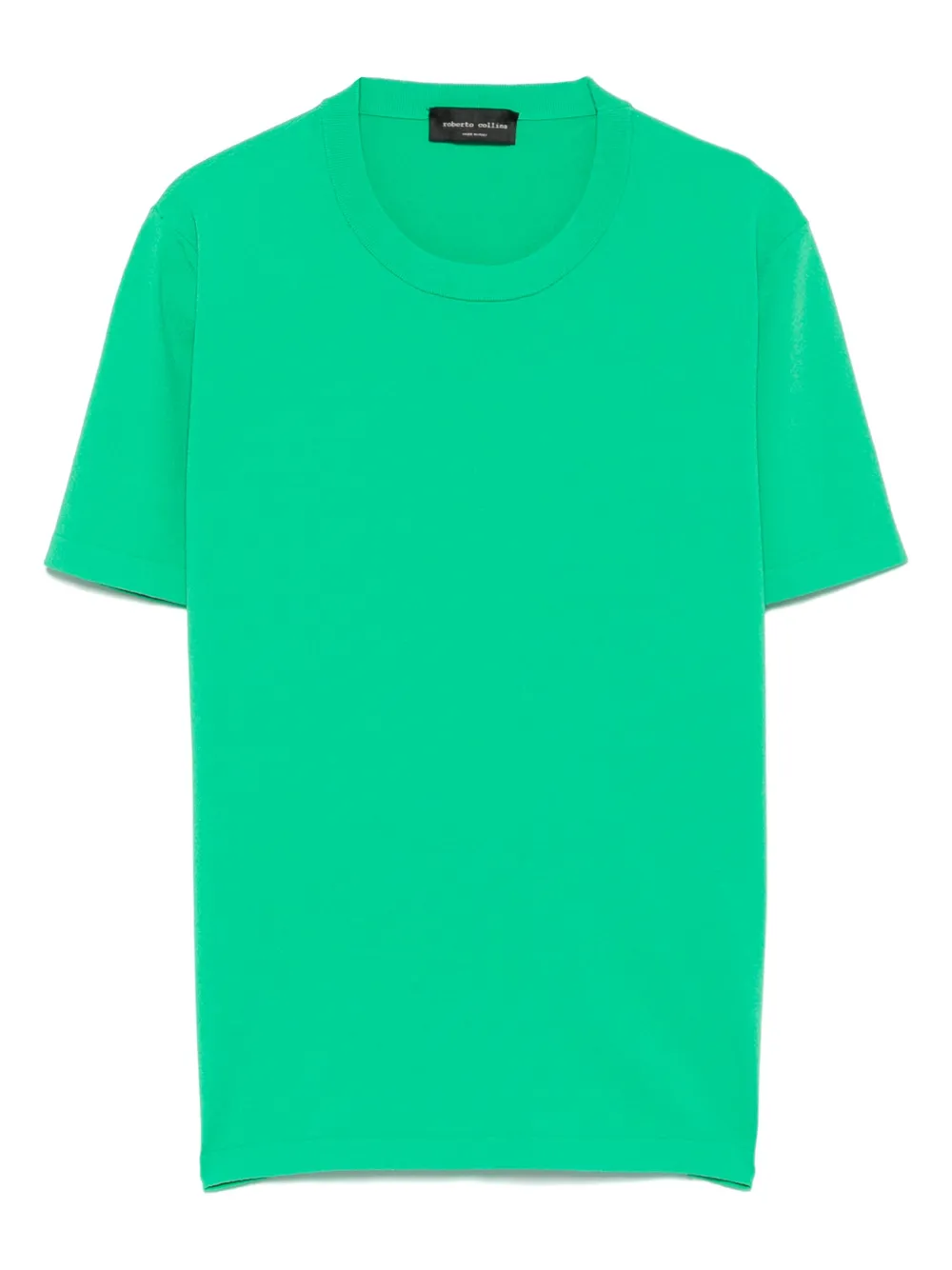 Roberto Collina Fijngebreid T-shirt Groen