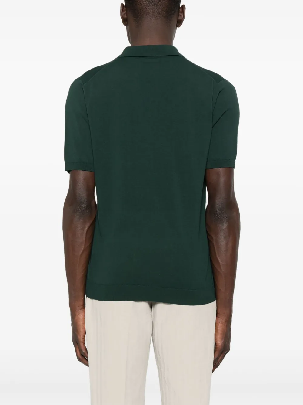Roberto Collina Fijngebreid T-shirt Groen