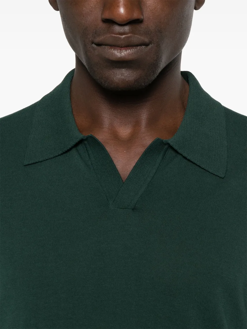 Roberto Collina Fijngebreid T-shirt Groen