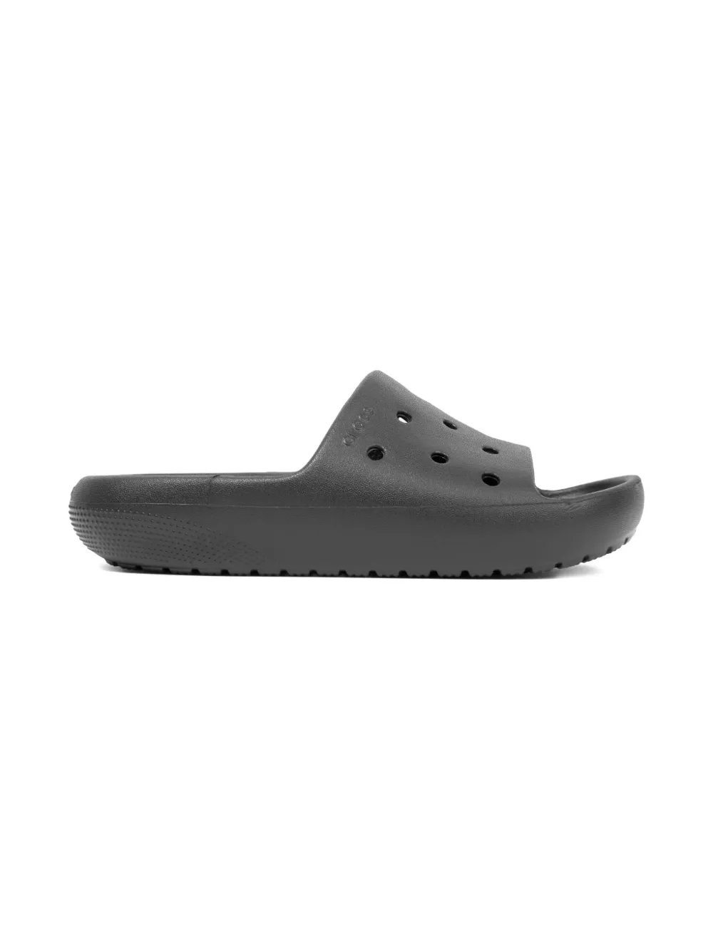 Crocs Kids perforated slides Zwart