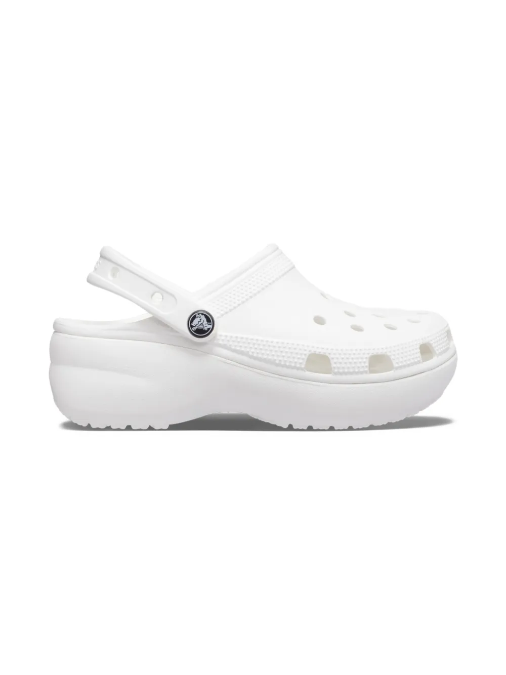 Crocs Kids platform clogs White