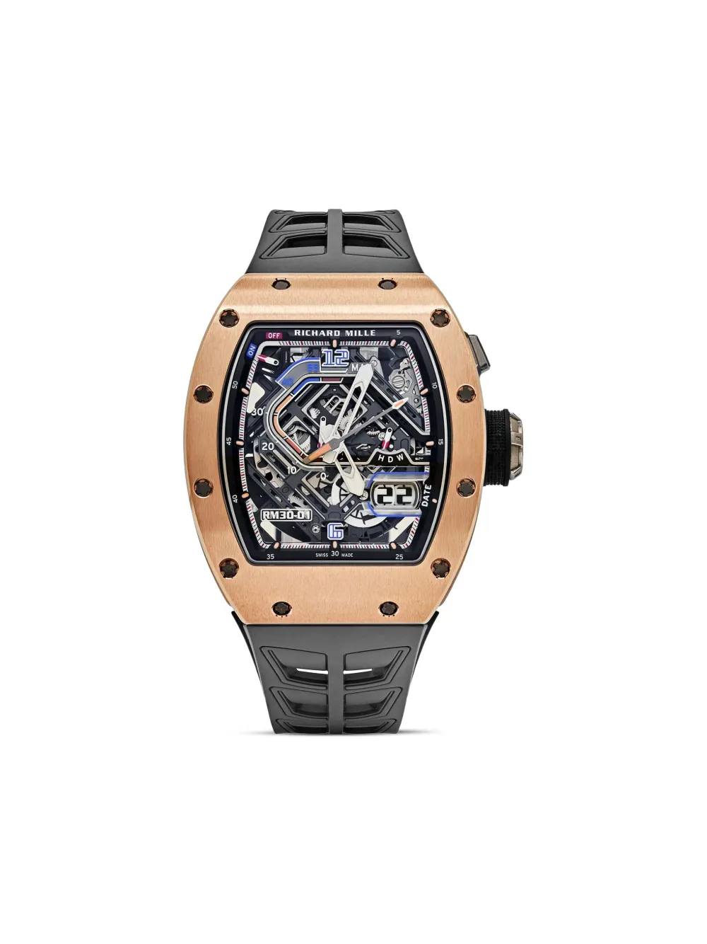 Richard Mille RM 30-01 Declutchable Rotor 42mm Pre-owned 2023 - Nero