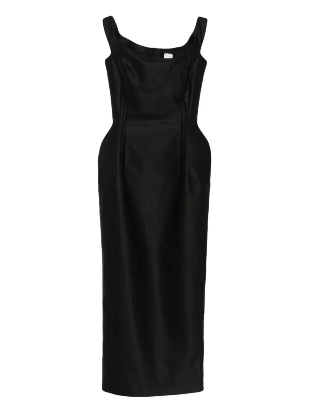 Magda Butrym robe en soie à coupe mi-longue | noir | Image 1