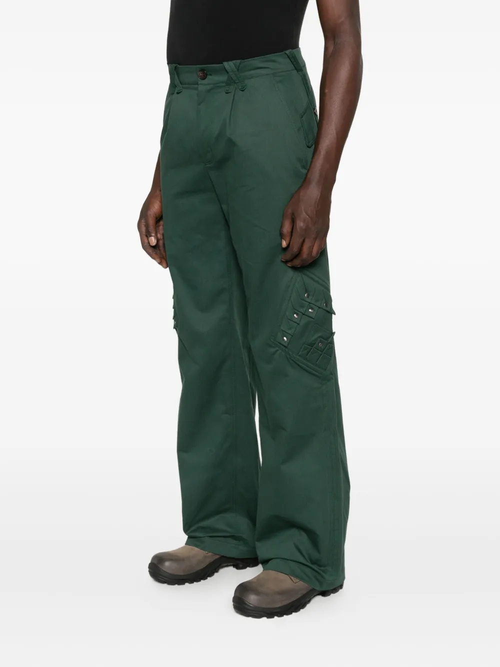 Kiko Kostadinov Pocket Trousers In Green