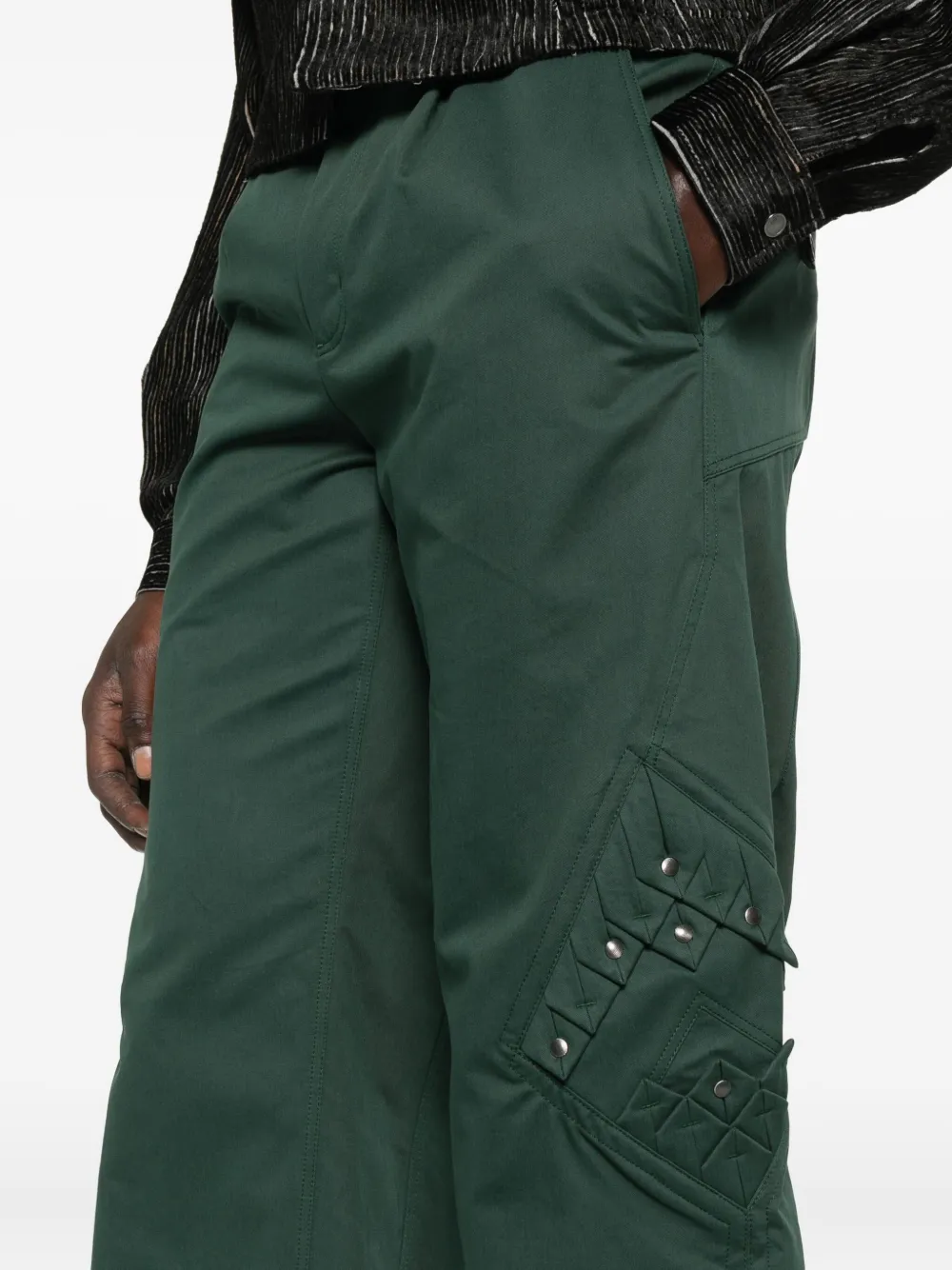 Kiko Kostadinov Pocket Trousers In Green