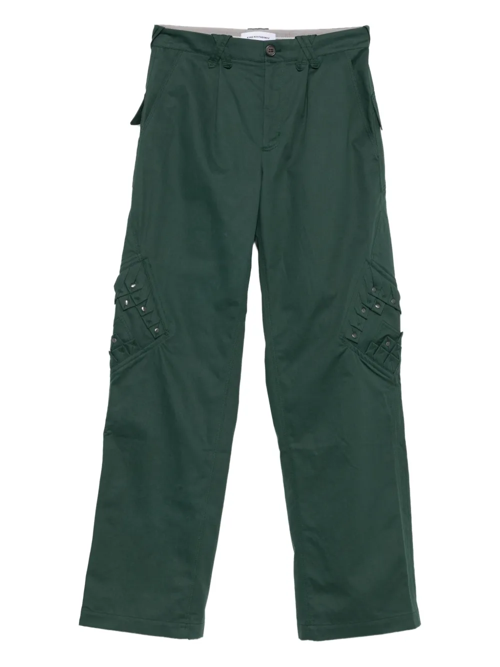 Kiko Kostadinov pocket trousers | Green | Image 1