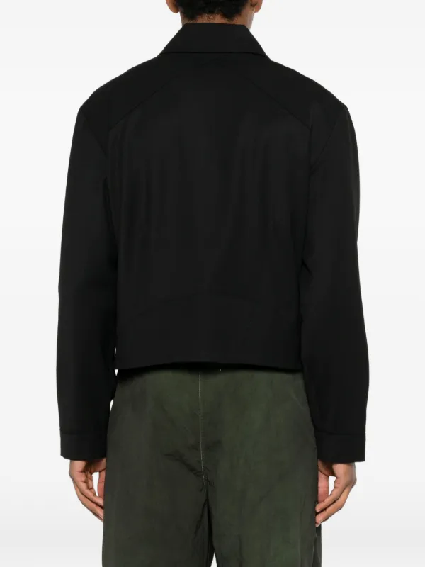 Kiko Kostadinov Kraner Wool Blouson | Black | FARFETCH