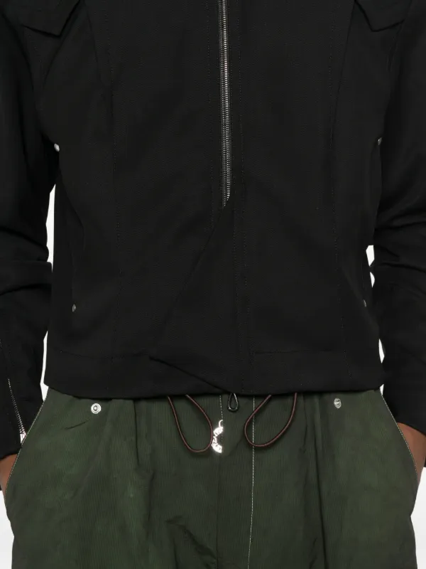 Kiko Kostadinov Kraner Wool Blouson | Black | FARFETCH