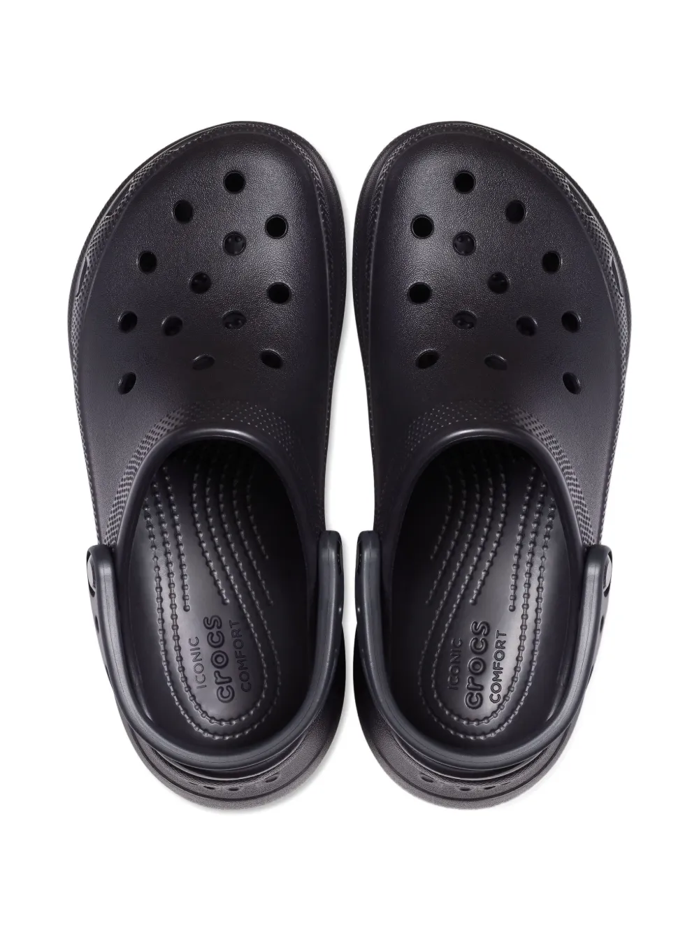 Crocs Kids platform clogs Black