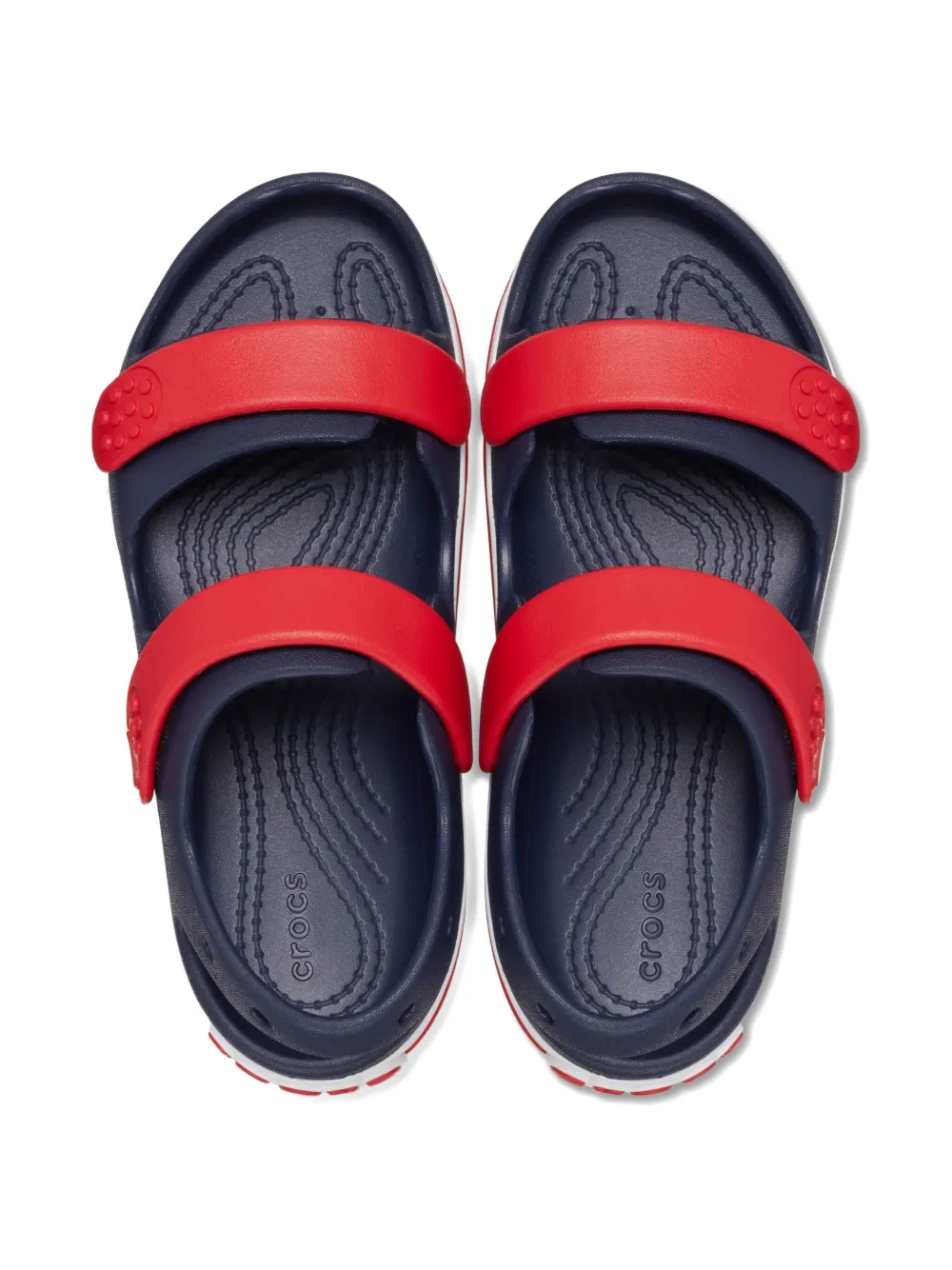 Crocs Kids Sandalen met dubbele bandjes Blauw