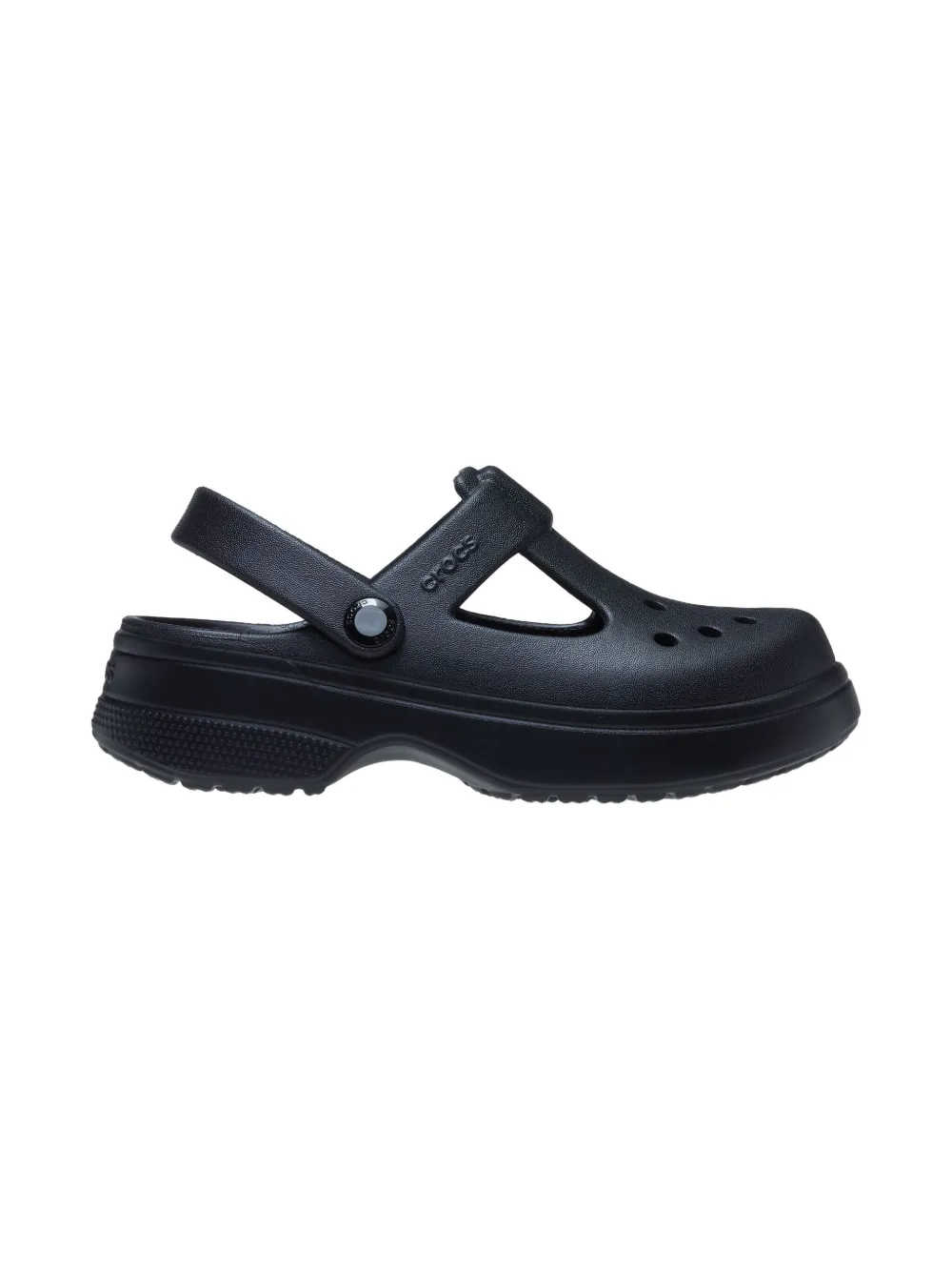 Crocs Kids cut-out clogs Black