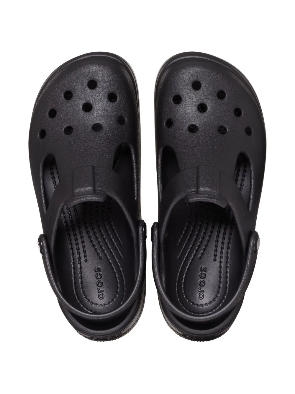 Crocs Kids cut-out clogs Black