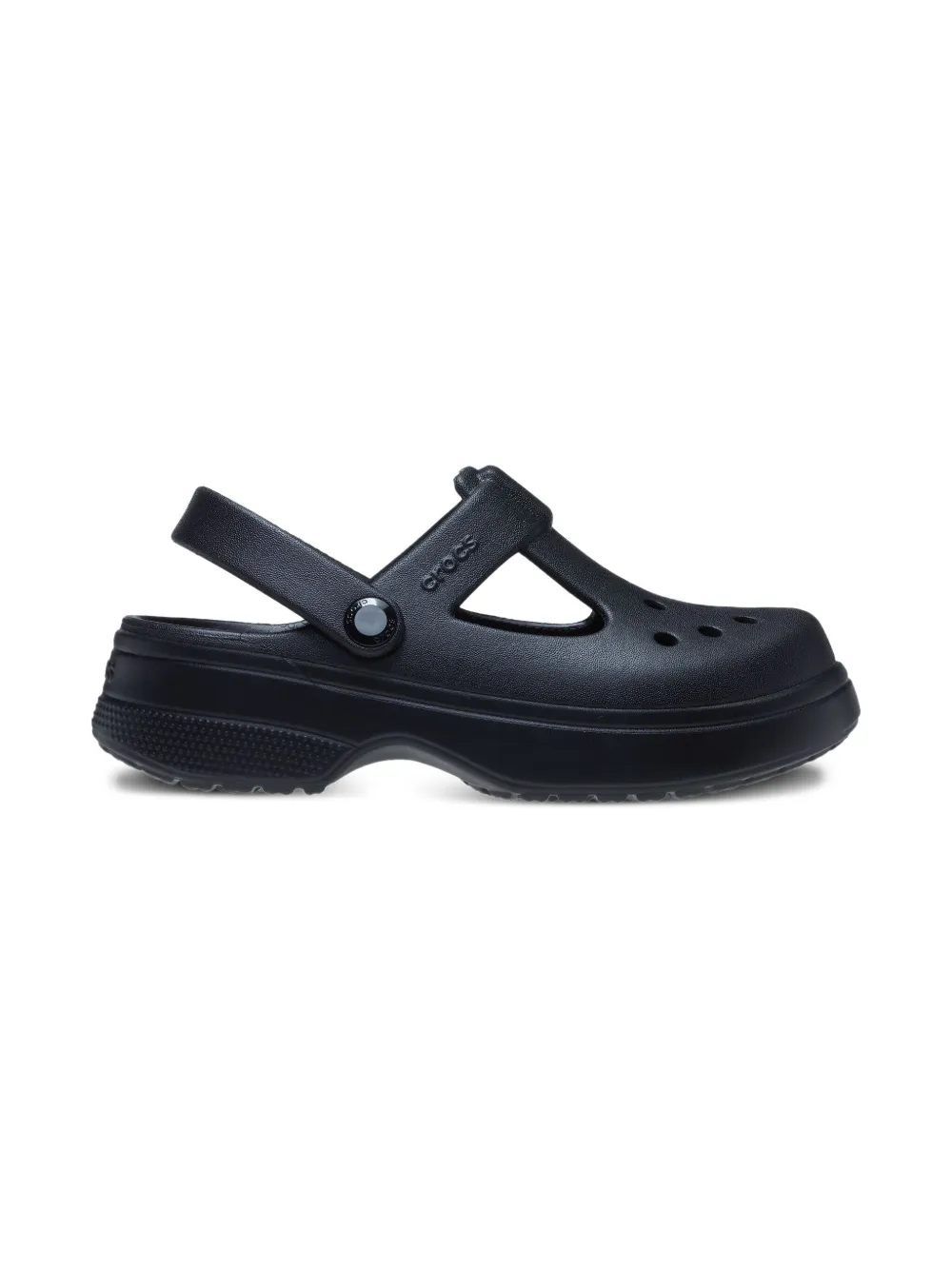 Crocs Kids カットアウト クロッグサンダル - ブラック Crocs Kids カットアウト クロッグサンダル - ブラック