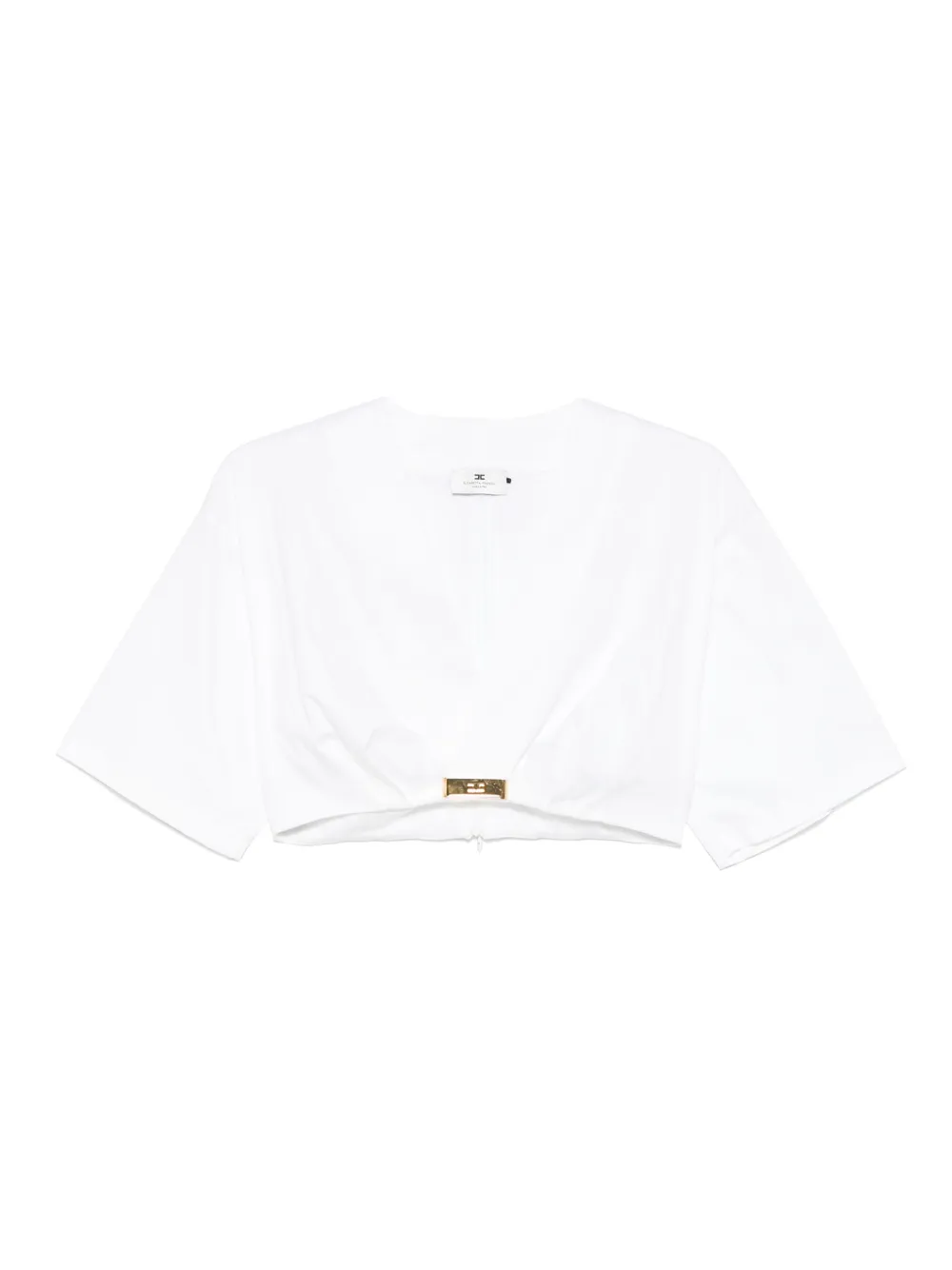 Elisabetta Franchi Blouse met logodetail Wit