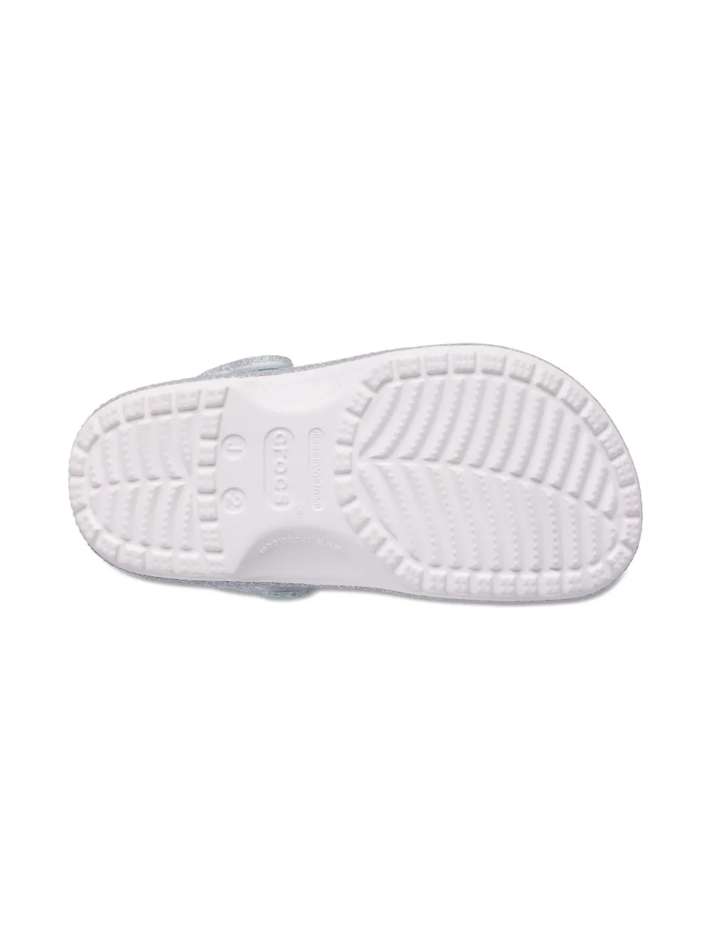 Crocs Kids glittered clogs Zilver