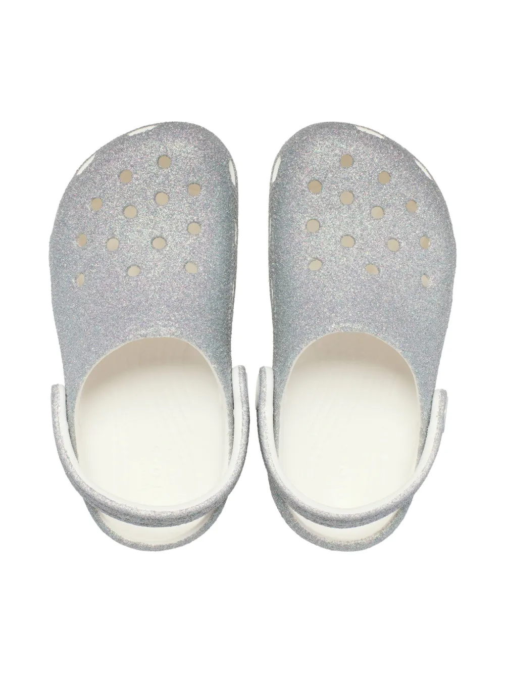 Crocs Kids glittered clogs Zilver