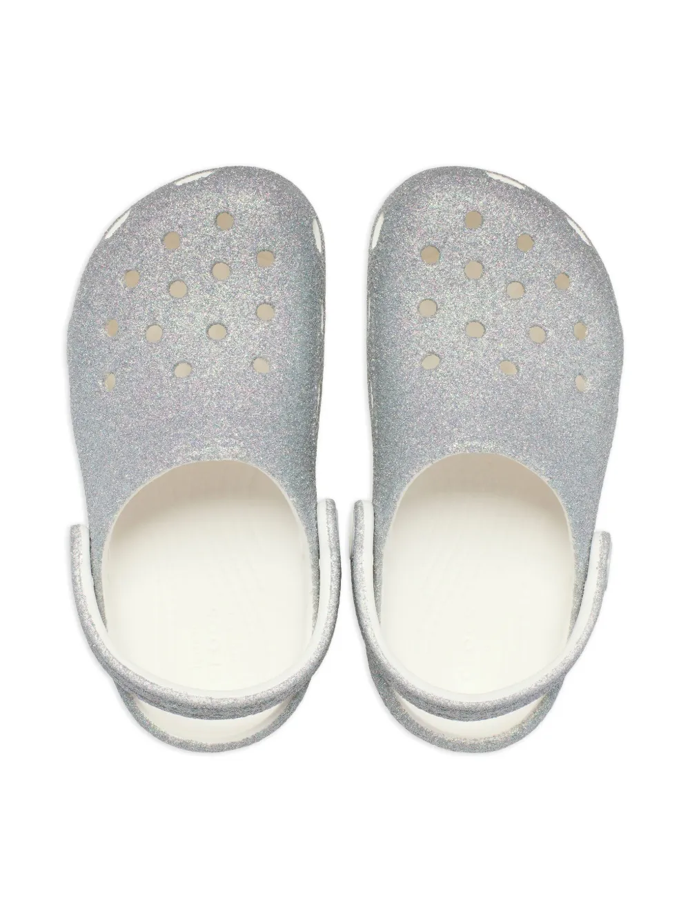 Crocs Kids glittered clogs Silver