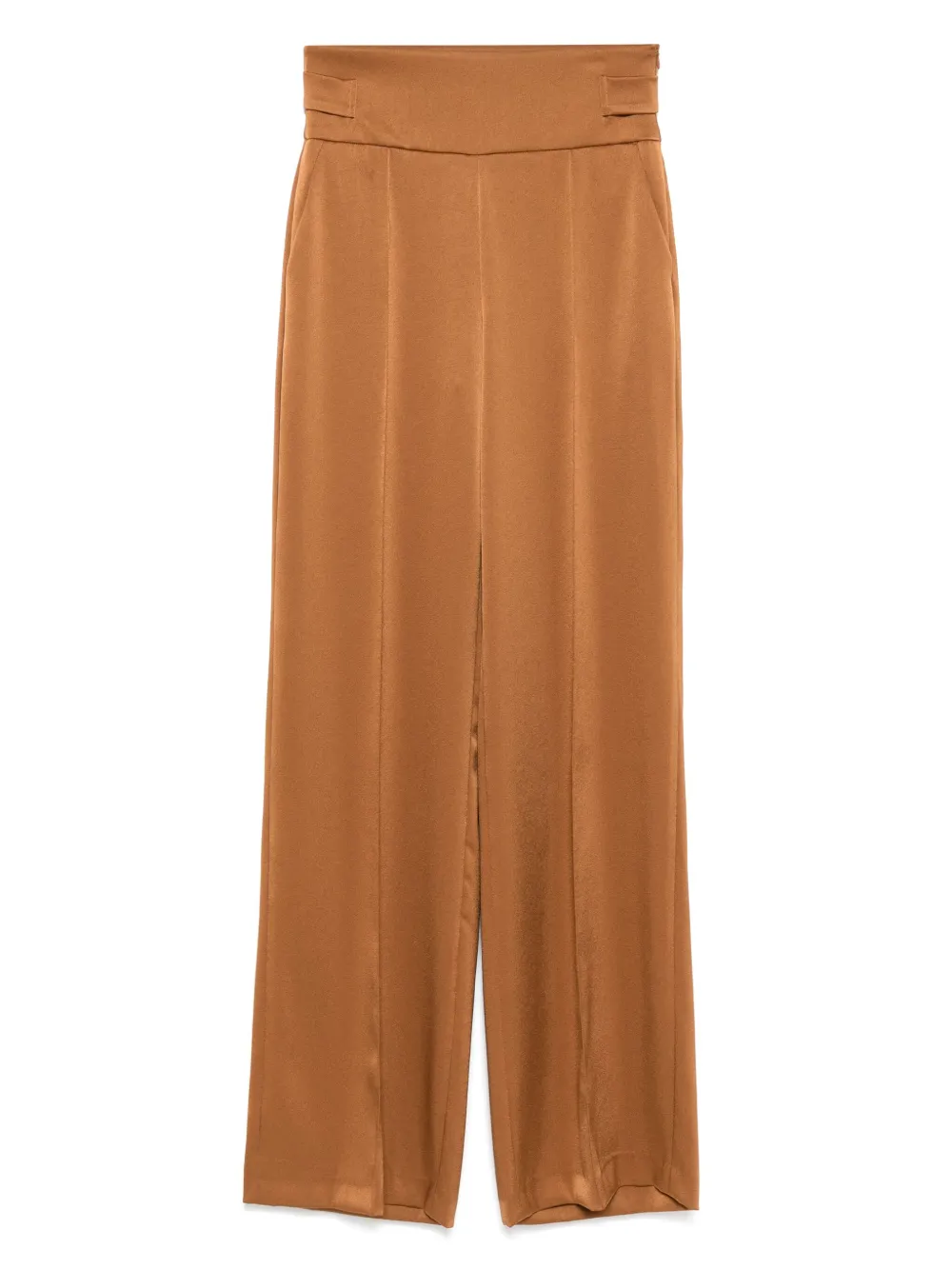 satin straight-leg trousers