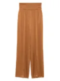 Alejandra Alonso Rojas satin straight-leg trousers - Brown