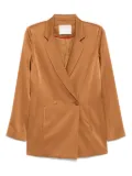 Alejandra Alonso Rojas satin blazer - Brown