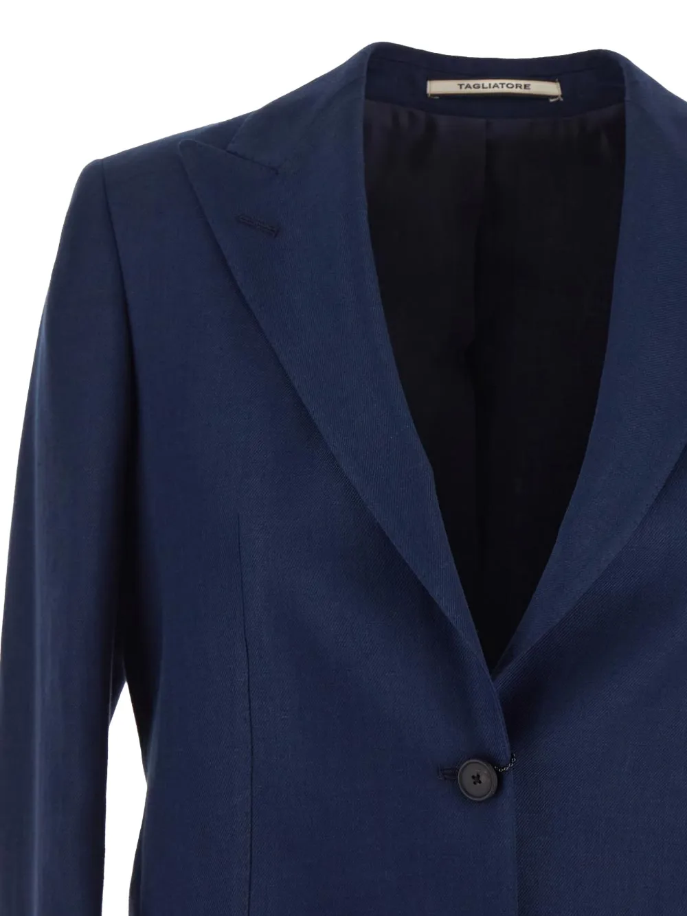 Tagliatore Bertha linnen blazer Blauw