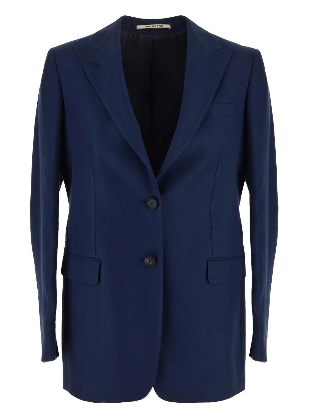 Tagliatore Bertha linnen blazer Blauw
