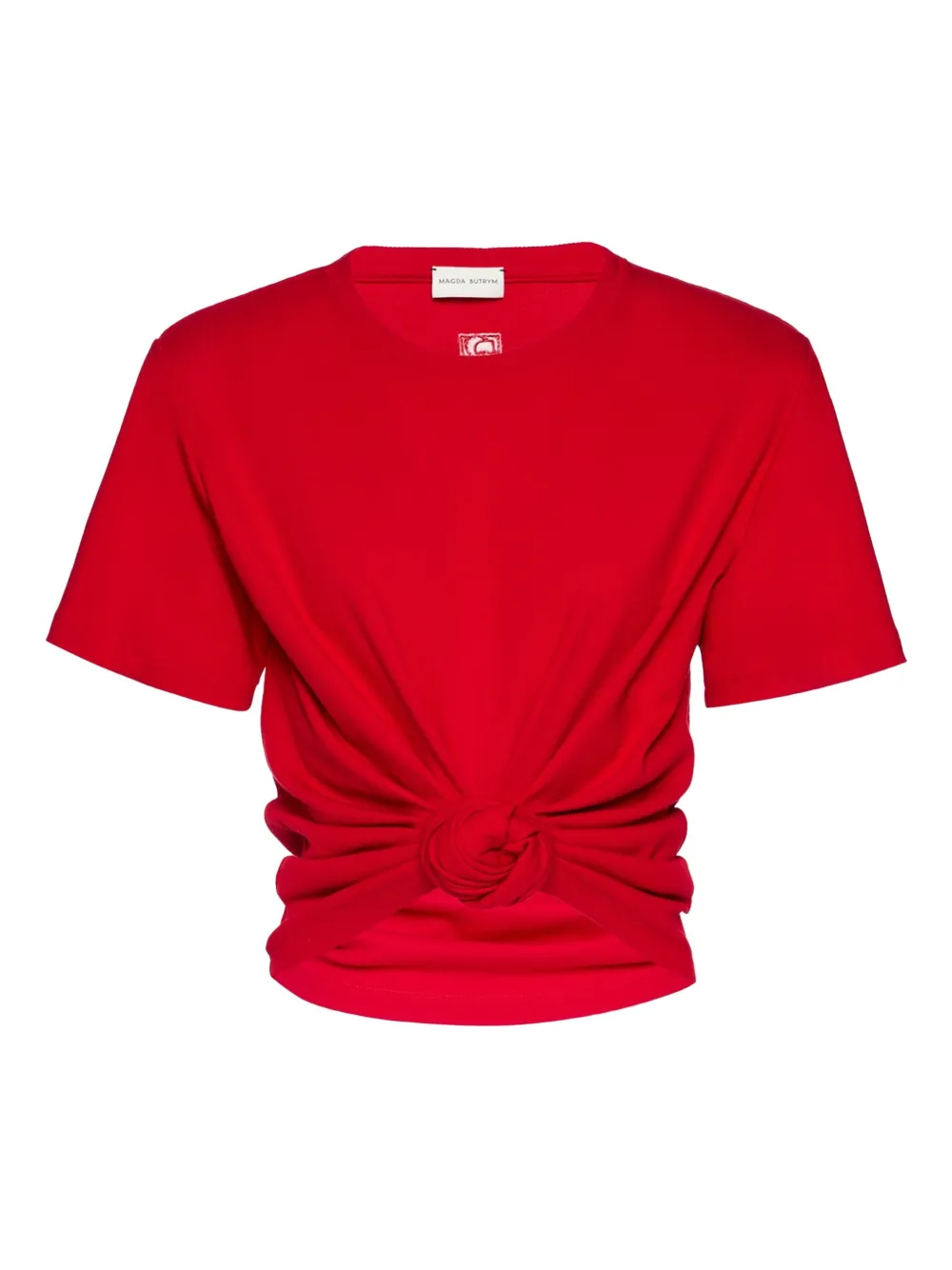 Magda Butrym playera con detalle de nudo | rojo | Image 1