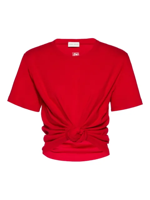 Magda Butrym knot-detail T-shirt