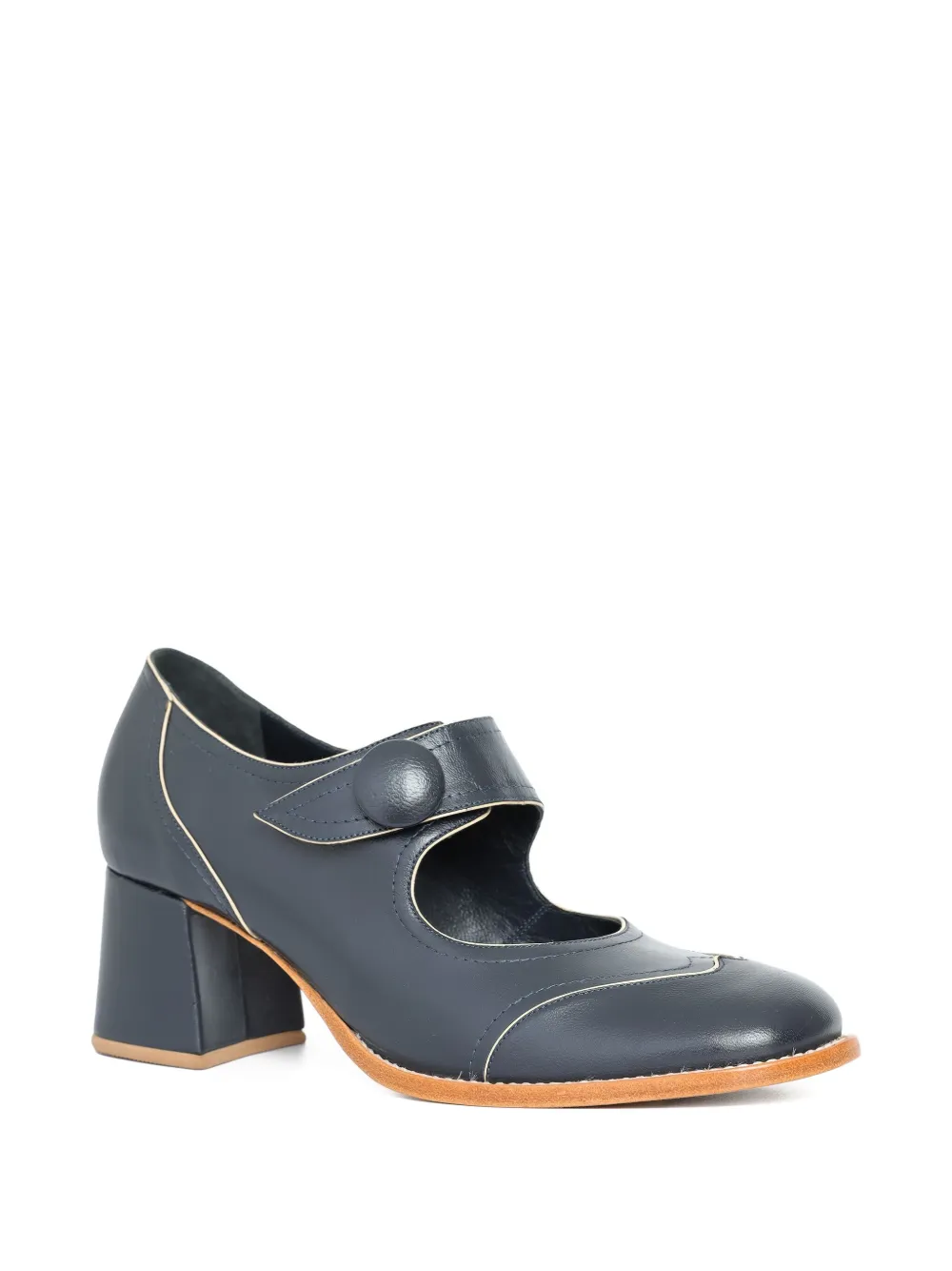 Sarah Chofakian 40mm Heritage leather pumps Blue