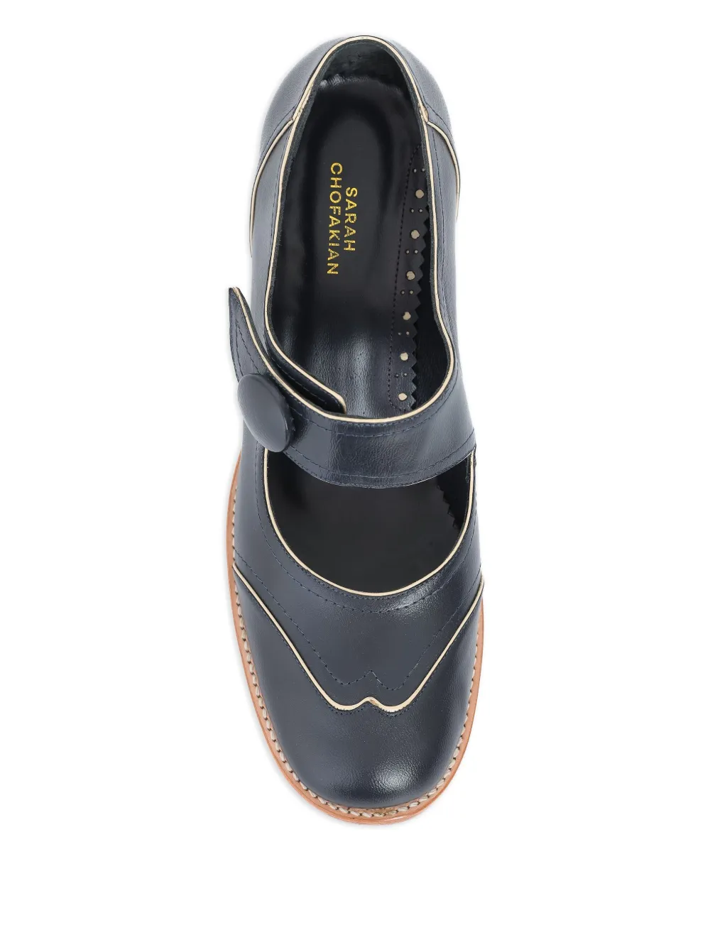 Sarah Chofakian 40mm Heritage leather pumps Blue