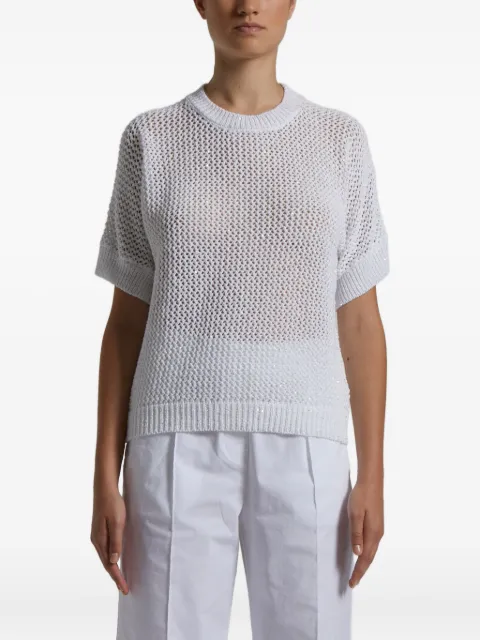 Peserico suéter tejido de crochet