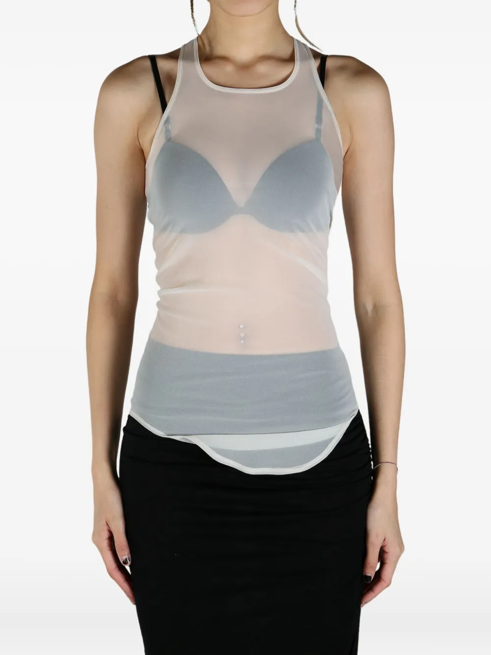 Rick Owens Lilies transparent tank top | Chalecos y camisetas | Image 2