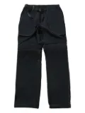 and Wander multi-pocket trousers - Black