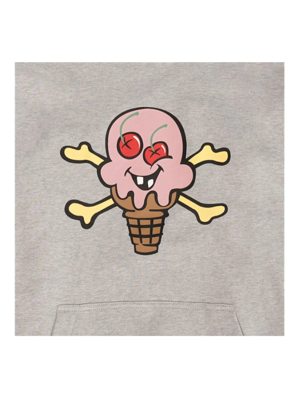 Shop Icecream Cones & Bones Hoodie In Grey