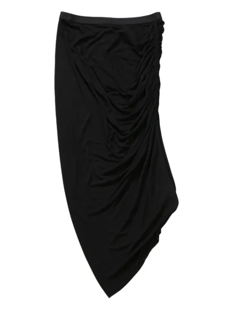 Rick Owens Lilies asymmetric fitted skirt