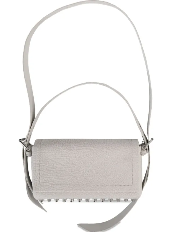 Alexander Wang Ricco Stud-embellished Shoulder Bag in Neutrals