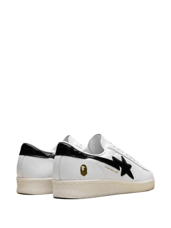☆ADIDAS X BAPE☆ SUPERSTAR VINTAGE CLOUD WHITE CORE BLACK Sneaker Politics