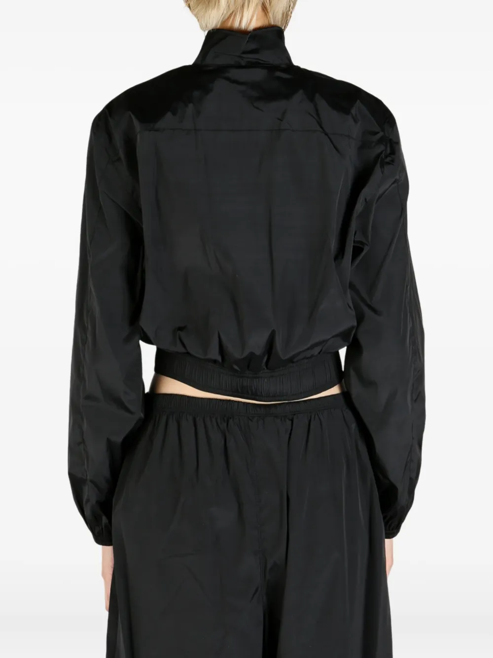Alexander Wang cropped zip-up jacket Zwart