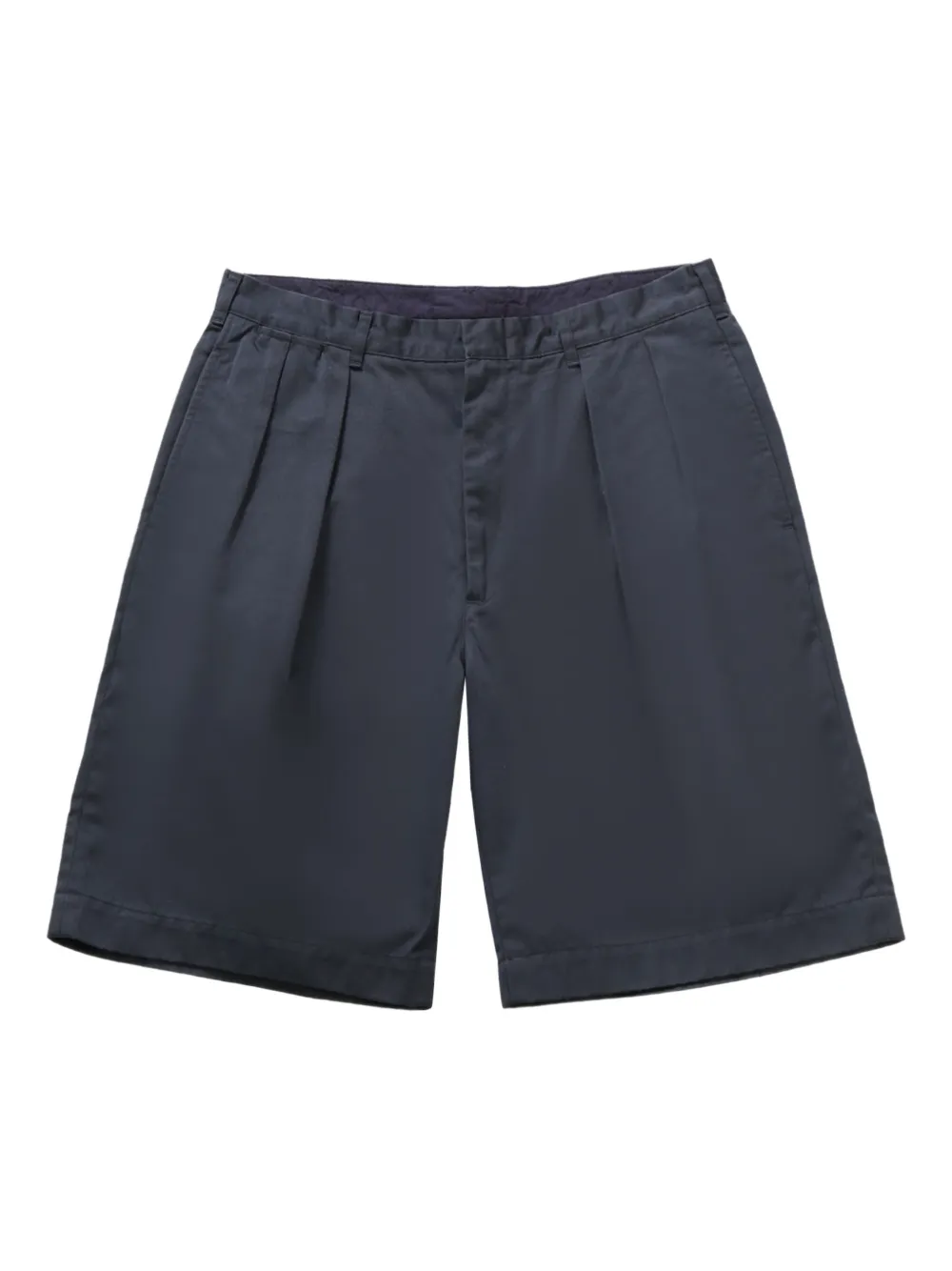 double-pleat chino shorts