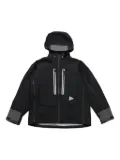 and Wander waterproof hooded jacket - Black