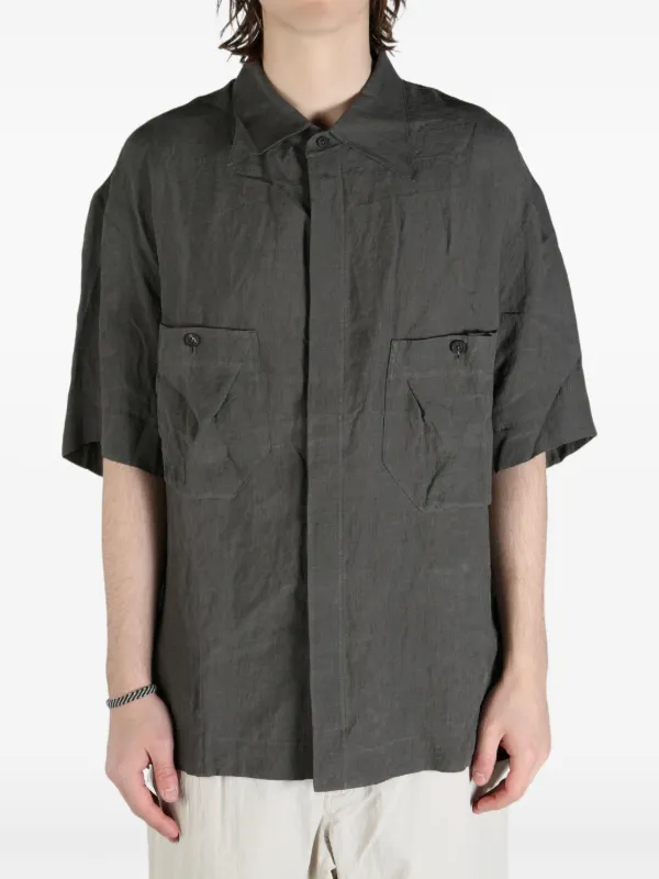 Ziggy Chen short-sleeve Utility Shirt | Grey | FARFETCH PH Ziggy Chen short-sleeve Utility Shirt | Grey | FARFETCH PH