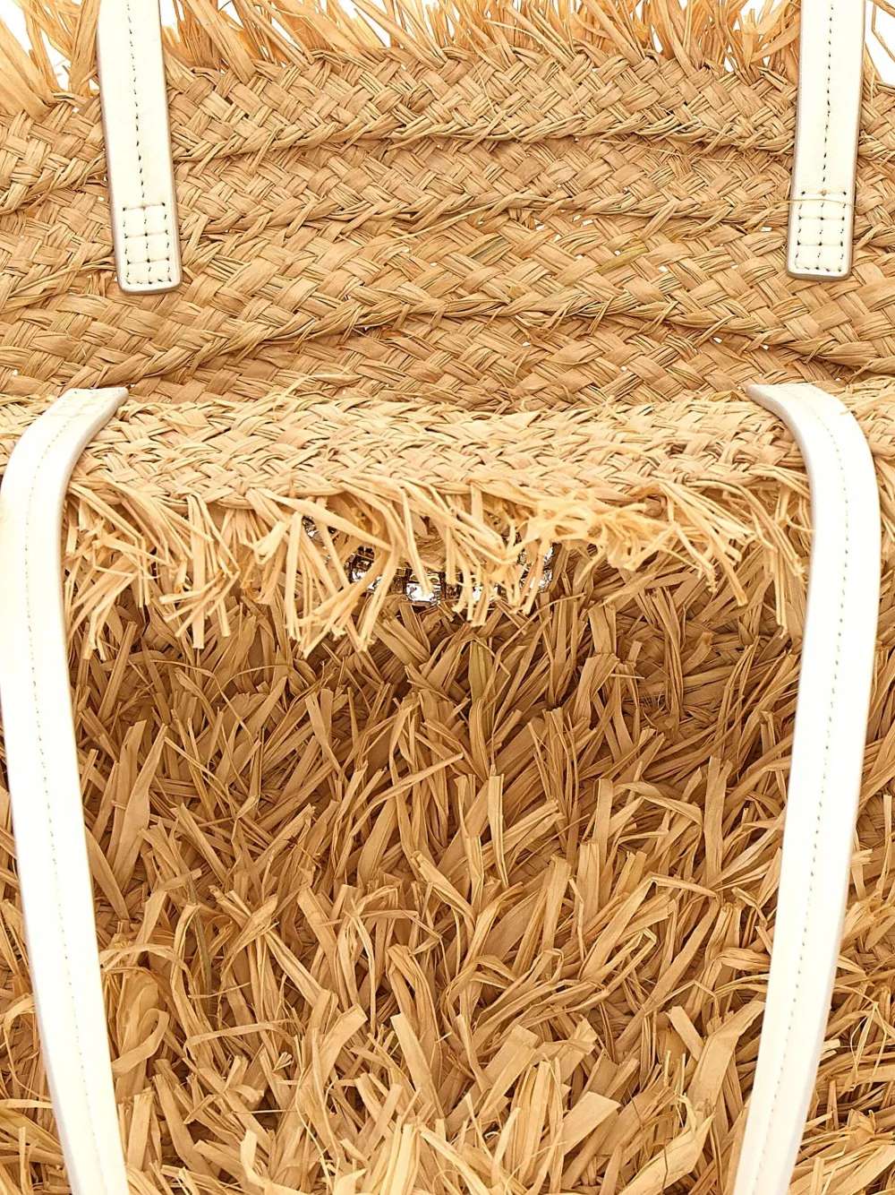 Roger Vivier Large Tres Vivier Panier Tote Bag | Neutrals