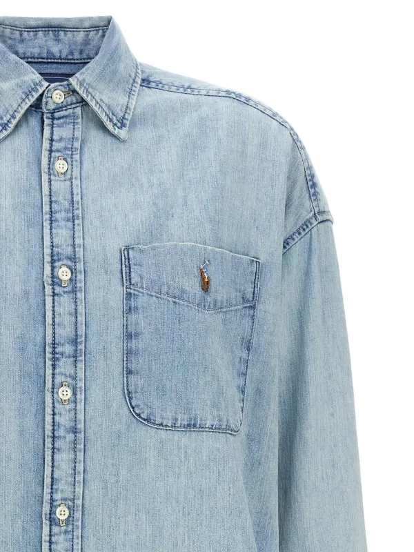 Polo Ralph Lauren Denim Shirt | Blue | FARFETCH ZA