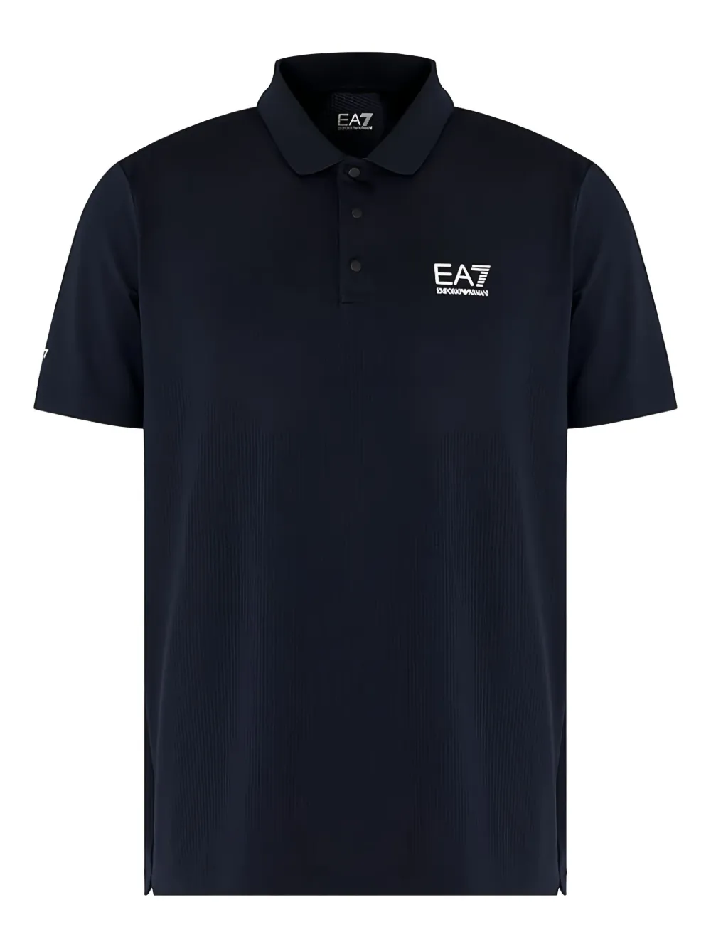 Ea7 Emporio Armani logo-detail polo shirt Blauw
