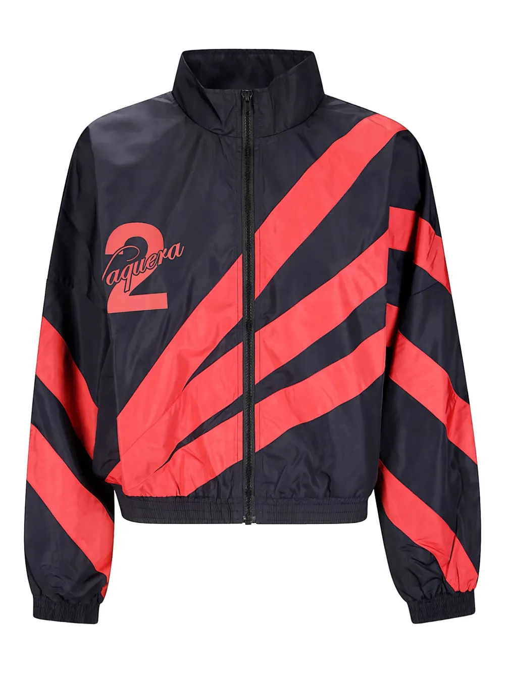 Vaquera chamarra rompevientos con logo estampado | negro | Image 1