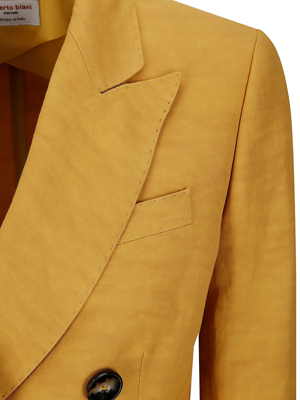 Alberto Biani Blazer met dubbele rij knopen Geel